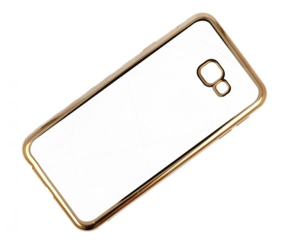 Silikonski ovitek z okvirjem za Samsung Galaxy J4 Plus (2018) J415 - zlat - Image 2