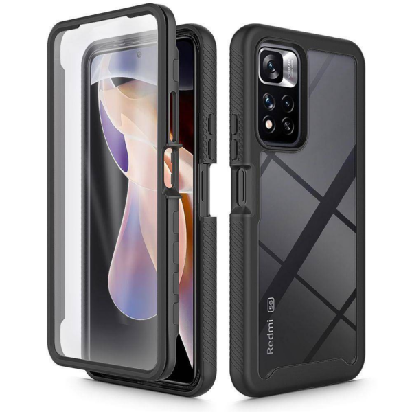 Silikonski ovitek Armor 360 za Xiaomi Redmi Note 11 Pro - črn